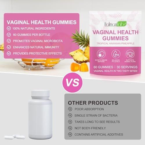 60 PCS Vital Vaginal Probiotics Source Feminine Gummies PH Balance for Women Feminine Balance Gummies Womens Vaginal Health Supplement - görsel 16