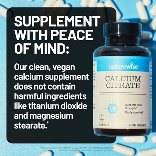 NatureWise Calcium Citrate 500mg Capsules - – Adults looking to support bone density and prevent age-related bone – Image 18