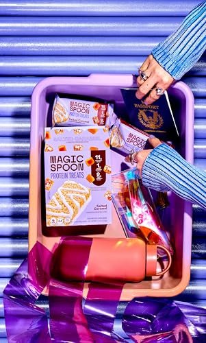 Magic Spoon Treats - 8 High Protein Bars, Salted Caramel - High Protein Gluten Free Snack - Sugar Free & Gluten Free Protein Cereal Bar - Low Carb & Keto Friendly - Healthy Snacks for Adults - görsel 14