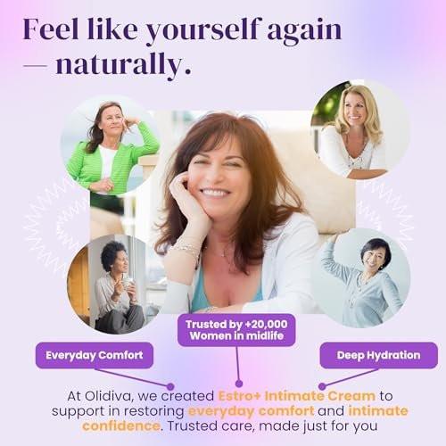 Olidiva Bioidentical Estriol Cream for Women - Intimate Moisturizing Cream for Women - Menopause Relief for Vaginal Dryness & Vulva Itch – 50g / 1.76 oz (3 Month Supply) - görsel 14