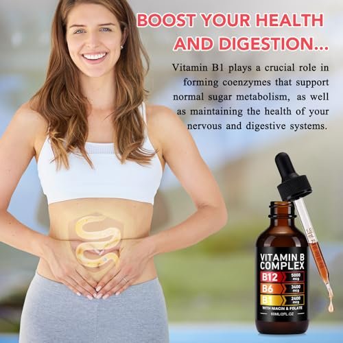 VOGSIG Vitamin B Complex, Organic B Complex Vitamins for Women, Vitamin B Complex Liquid, Vitamin B12 Methylcobalamin,b6,B1,B9 for Metabolic Health Support, Vegan, Non-GMO, Gluten Free (1) - görsel 18
