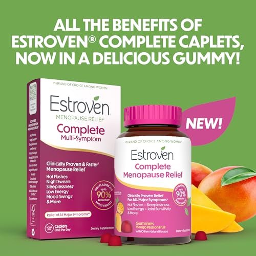 Estroven® Complete Menopause Relief Gummies for Women Mango Passionfruit Flavor, 30 Count, Hormone Free and Drug Free Daily Supplement for Hot Flashes and Night Sweats - görsel 14
