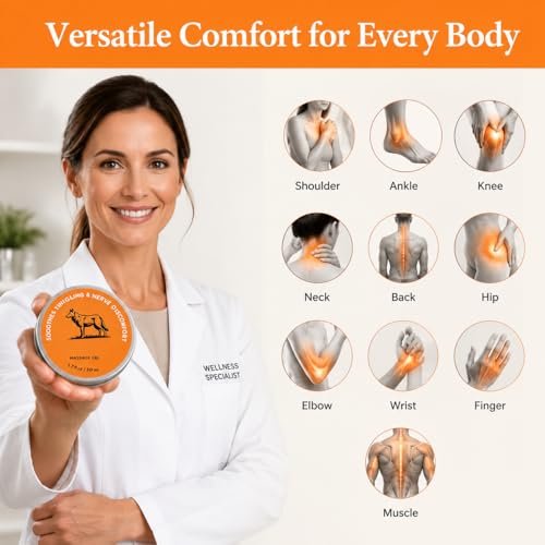 Nerve Relief Balm for Neuropathy – Neuro Magnesium Balm with Menthol & MSM, Cooling Soothing Massage Cream for Muscle & Joint Comfort, Lavender Scent - görsel 18
