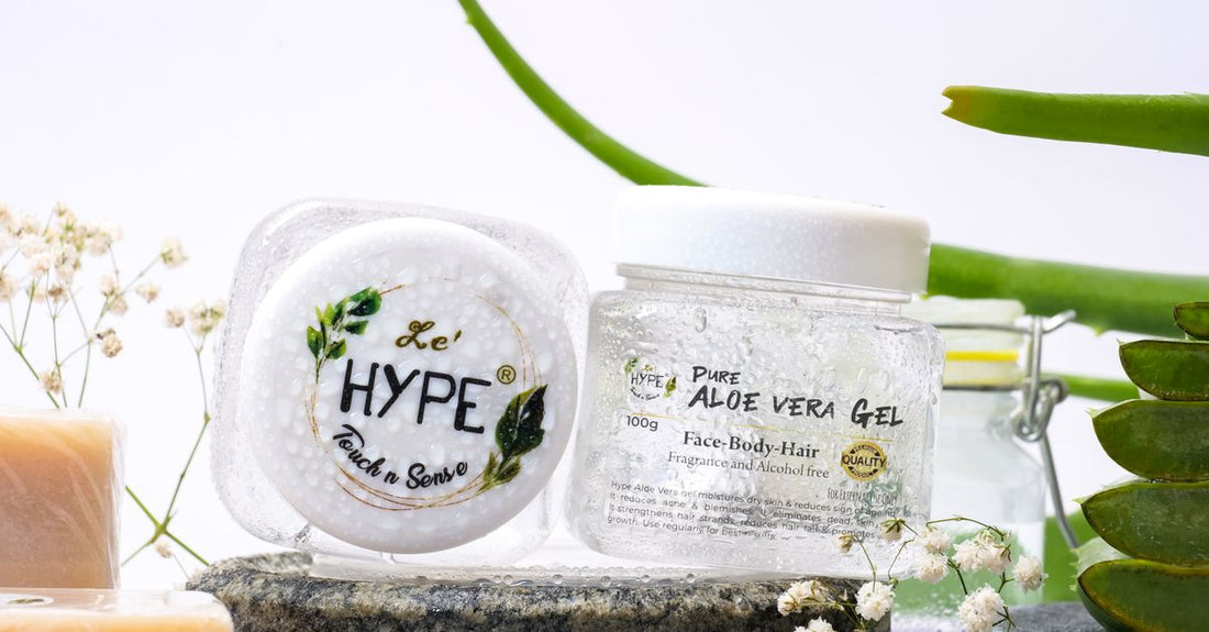 A clear bottle of pure aloe vera gel sitting on a bathroom shelf, representing the best aloe vera UK 2026 for daily hydration