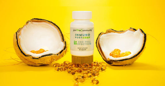 Bottle of black currant seed oil softgels on a clean surface, showcasing the supplement form for daily skin and wellness support.