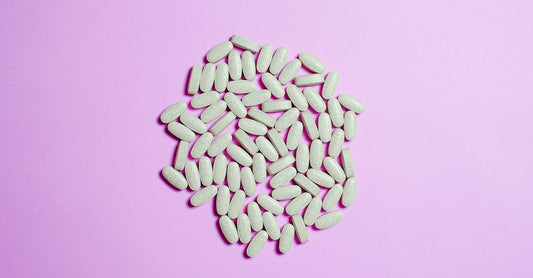 Assorted magnesium supplement pills and capsules for muscle cramp relief
