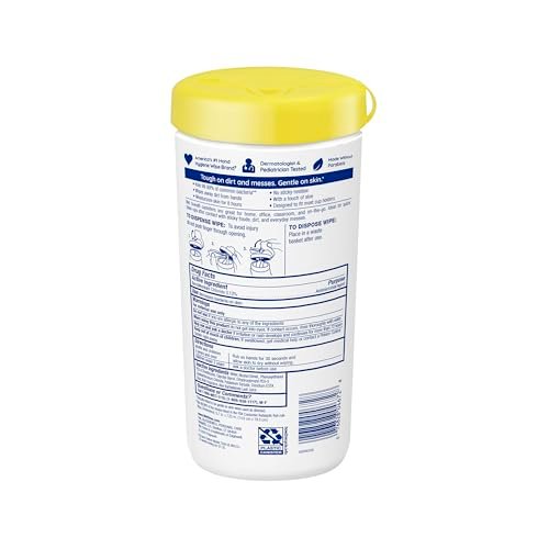 Wet Ones Antibacterial Hand Wipes, Tropical Splash Wipes, Antibacterial Wipes, Hand Sanitizer Wipes, Wet Ones Wipes, 40ct Canister - görsel 7