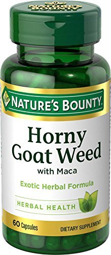 Nature's Bounty Horny Goat Weed with Maca, Herbal Health Supplement, 60 Capsules - görsel 1