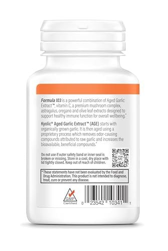 Kyolic Aged Garlic Extract Formula 103, Immune Support*, 200 Capsules - görsel 5