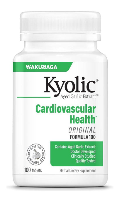 Kyolic Aged Garlic Extract Formula 100, Cardiovascular Health*, 100 Count Tablets