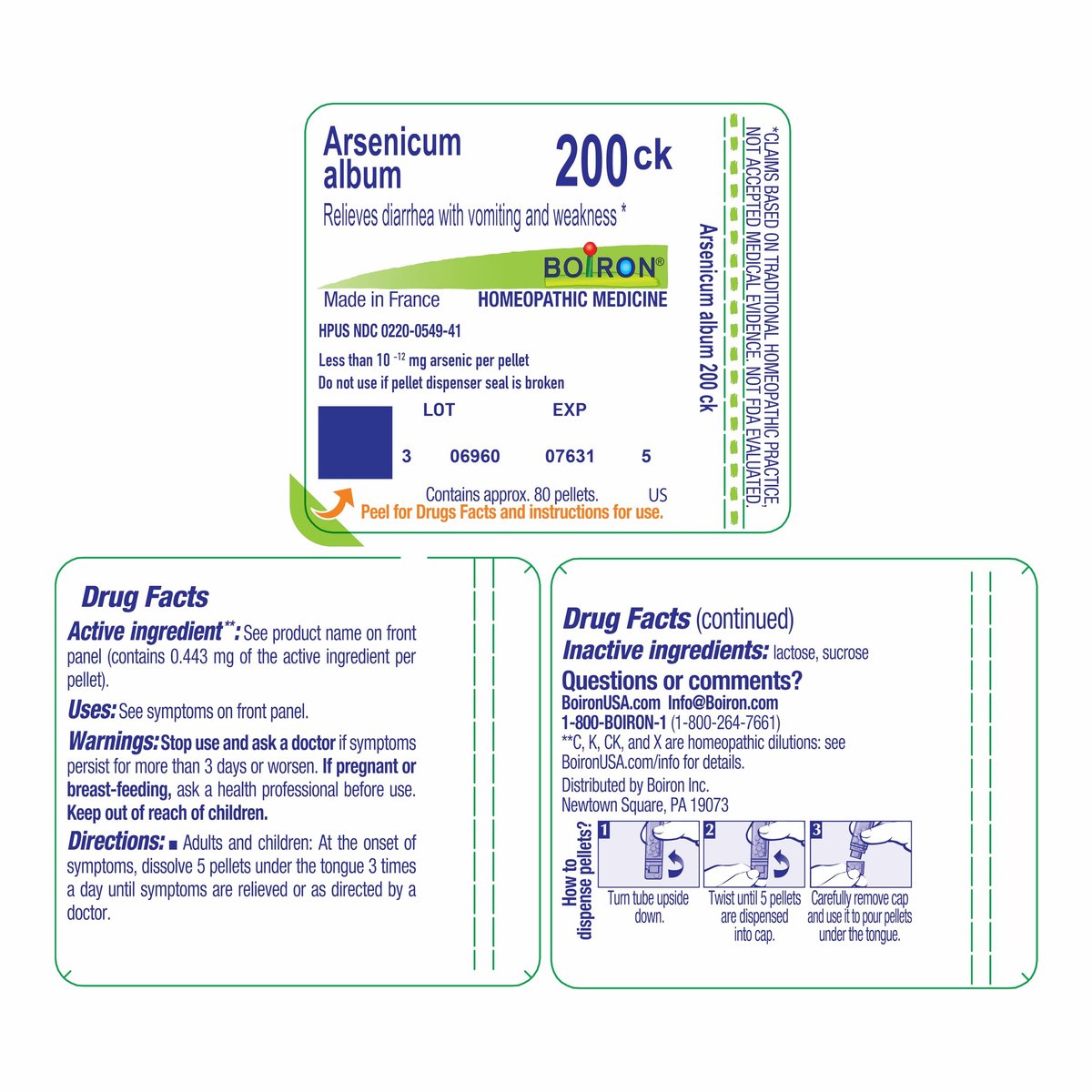 Boiron Arsenicum Album 200Ck Homeopathic Medicine for Food Poisoning - 80 Pellets - görsel 4