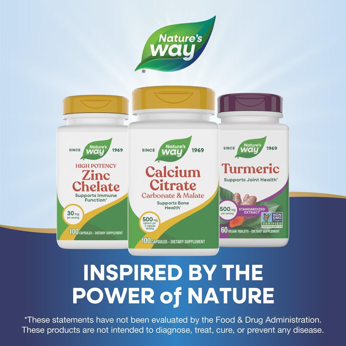 Nature's Way Calcium Citrate Carbonate & Malate, 500 mg per Serving, Bones & Muscles, 100 Capsules - görsel 13