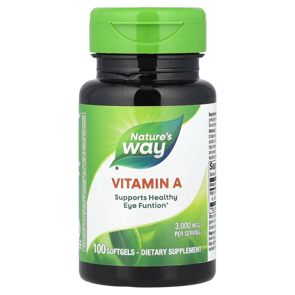 Nature's Way Vitamin A, High Potency, Supports Healthy Eye Function*, 3,000 mcg per Serving, 100 Softgels (Packaging May Vary) - görsel 4