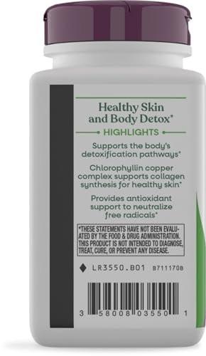 Nature's Way Chlorofresh Chlorophyll Concentrate Softgels, Chlorophyllin Copper Complex, Internal Deodorant Supplement, Supports Healthy Skin and Detox Pathways*, 90 Softgels - görsel 18