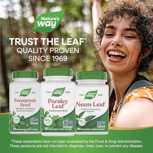 Nature's Way Premium Herbal Parsley Leaf Provides Chlorophyll, 100 Vegan Capsules - görsel 7