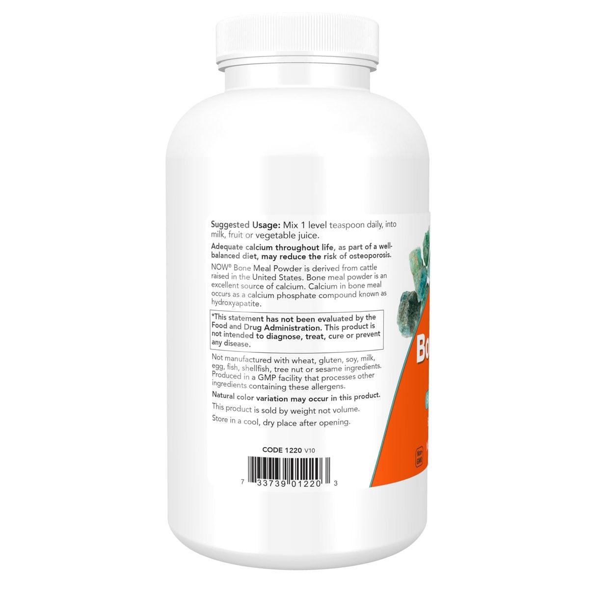 NOW Supplements, Bone Meal Powder with Calcium Carbonate and Magnesium Oxide, Natural Calcium Source, 1-Pound - görsel 6