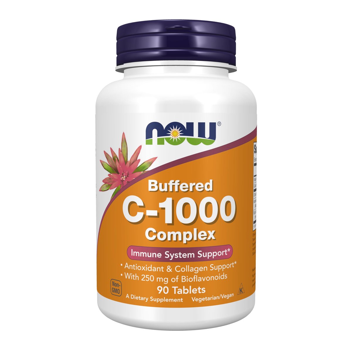 NOW Supplements, Vitamin C-1000 Complex with 250 mg of Bioflavonoids, Buffered, Antioxidant Protection, 90 Tablets - görsel 2