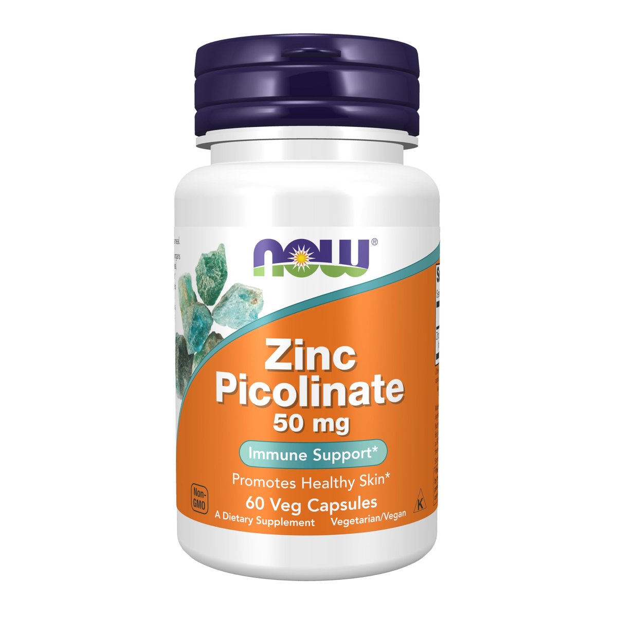 NOW Foods Supplements, Zinc Picolinate 50 mg, Supports Enzyme Functions*, Immune Support*, 60 Veg Capsules - görsel 1