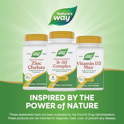 Nature's Way Vitamin B-50 Complex – 100 Capsules, B-Complex Supplement