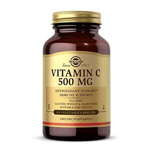 Solgar Vitamin C 500 mg, 100 Vegetable Capsules - Antioxidant & Immune Support - Overall Health - Supports Healthy Skin & Joints - Non GMO, Vegan, Gluten Free, Kosher - 100 Servings - görsel 2