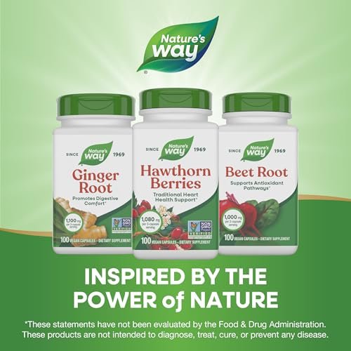 Nature's Way Herbal Hawthorn Berries, Traditional Heart Health Support*, 100 Vegan Capsules (Packaging May Vary) - görsel 2