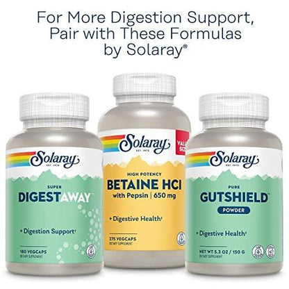SOLARAY Pancreatin 1300, Pancreatic Digestive Enzymes with Protease, Amylase and Lipase, Plus Papain - Digestion Health Support, Lab Verified, 60 Day Guarantee, 90 Servings, 90 VegCaps