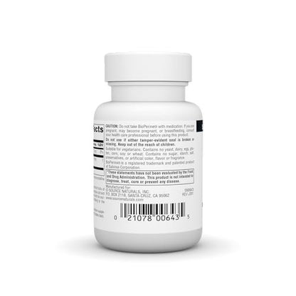 Source Naturals BioPerine, Black Pepper Fruit Extract - Promotes Nutrient Absorption - 60 Tablets