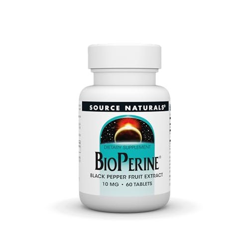 Source Naturals BioPerine, Black Pepper Fruit Extract - Promotes Nutrient Absorption - 60 Tablets - görsel 2