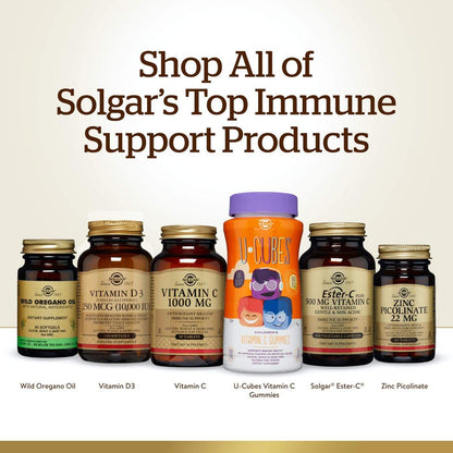 Solgar Ester-C Plus 1000 mg Vitamin C (Ascorbate Complex), 90 Tablets - Gentle On The Stomach & Non Acidic - Antioxidant & Immune System Support - Non GMO, Vegan, Gluten-Free, Kosher - 90 Servings