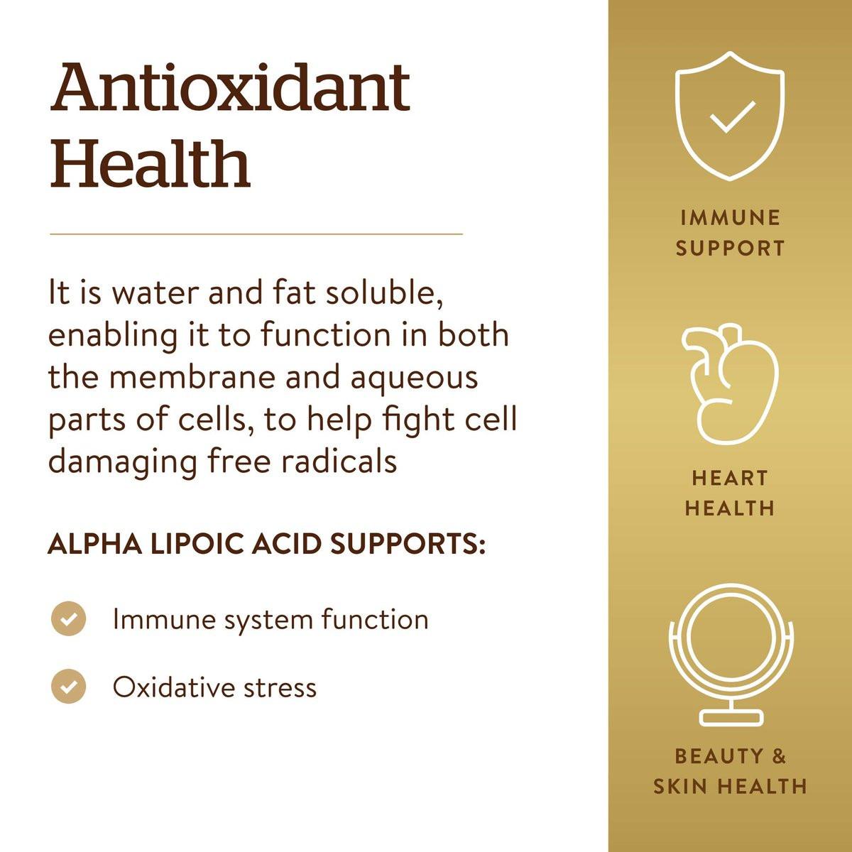 Solgar Alpha Lipoic Acid 200 mg, 50 Vegetable Capsules - Antioxidant Support - Helps to Recycle Glutathione, Vitamin C & E, CoQ-10 - Non-GMO, Vegan, Gluten Free, Dairy Free, Kosher - 50 Servings - görsel 7