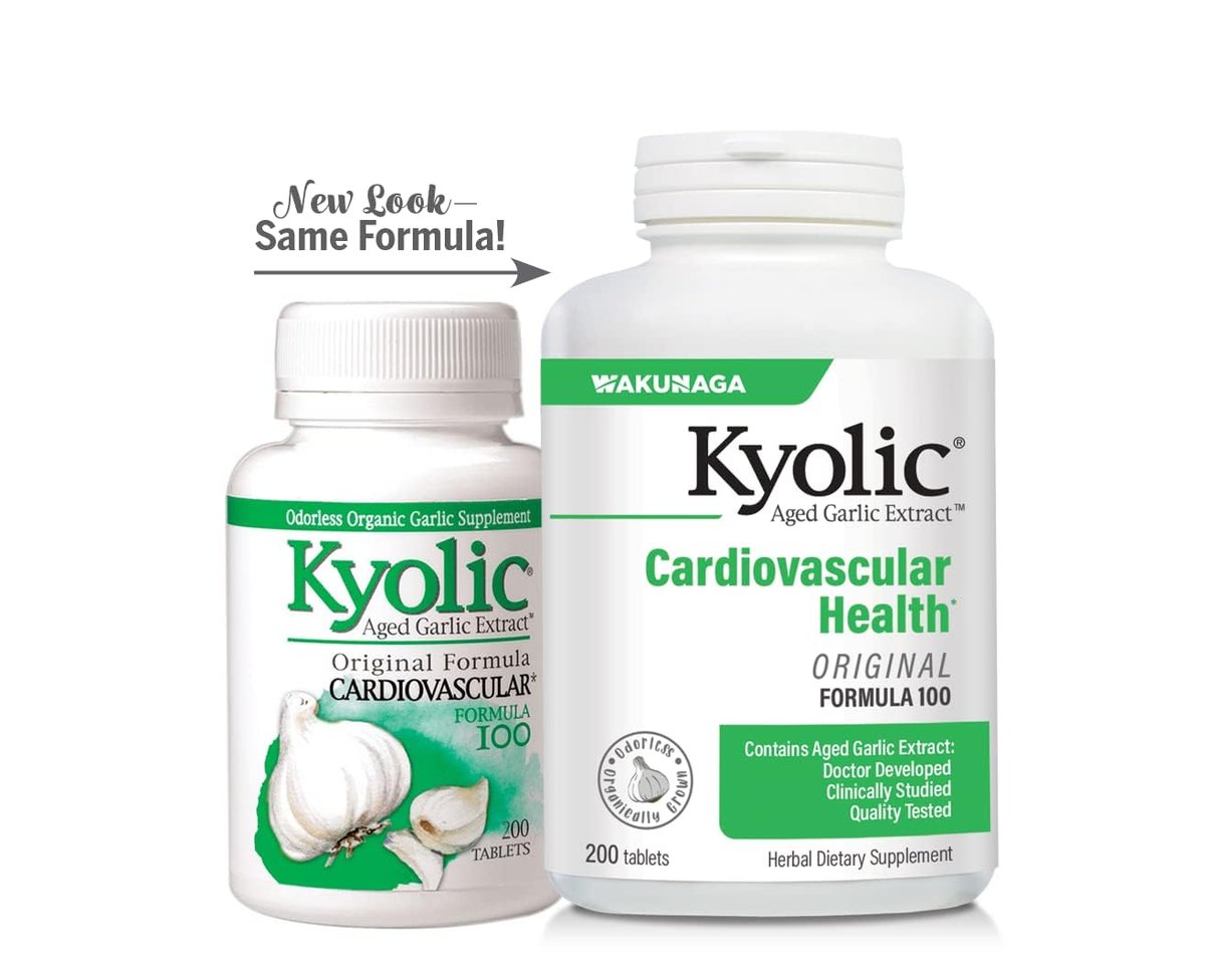 Kyolic Aged Garlic Extract Formula 100, Cardiovascular Health*, 200 Tablets - görsel 10
