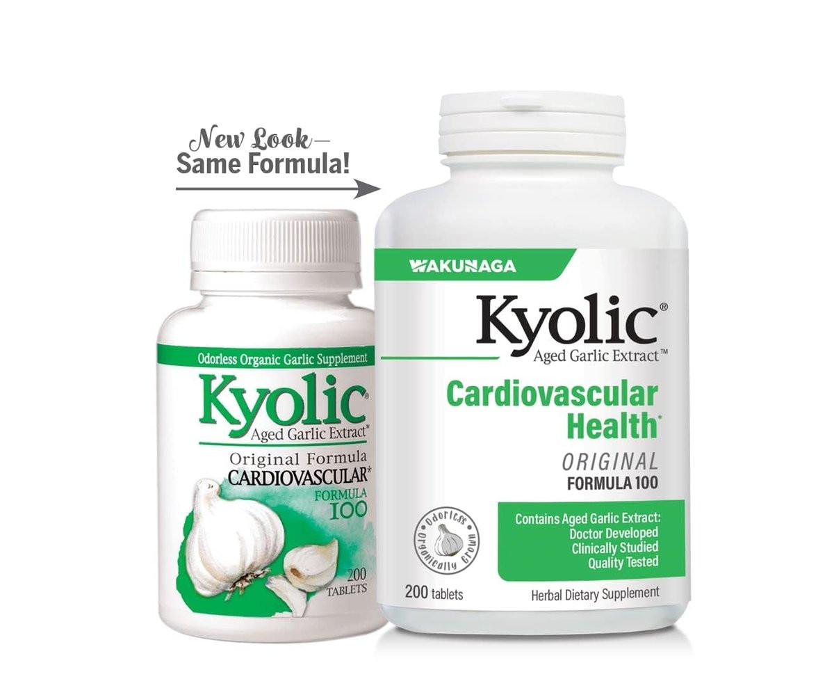 Kyolic Aged Garlic Extract Formula 100, Cardiovascular Health*, 100 Count Tablets - görsel 3