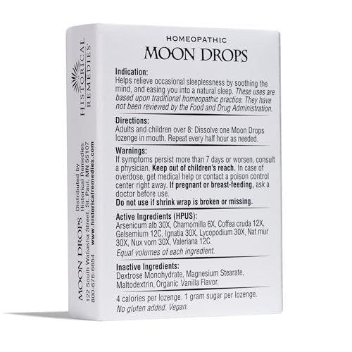 Historical Remedies Moon Drops Sleep Aid Lozenges (3 Pack) | Homeopathic Sleep Support, Vegan & Gluten-Free, Non-Habit Forming - görsel 10