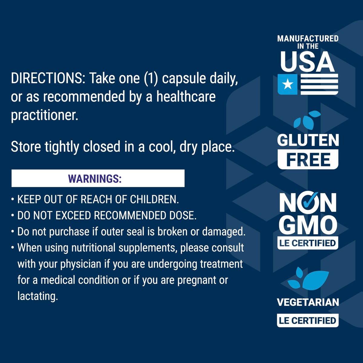 Life Extension Calcium D-Glucarate, 200 mg - Supports Detoxification, Helps Flush Out Unwanted Compounds – Gluten-Free, Non-GMO, Vegetarian – 60 Capsules - görsel 11