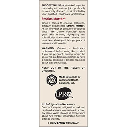 Jarrow Formulas Jarro Dophilus Probiotics 10 Billion CFU - Probiotic Supplement Capsules for Digestive Health & Gut Health for Women and Men, 60 Veggie Capsules, Up to 30 Days, Shelf Stable