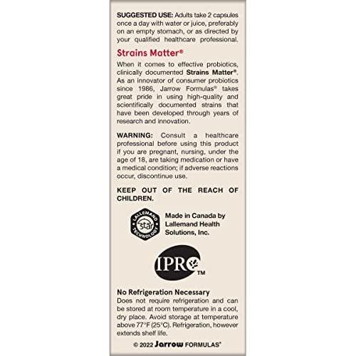 Jarrow Formulas Jarro Dophilus Probiotics 10 Billion CFU - Probiotic Supplement Capsules for Digestive Health & Gut Health for Women and Men, 60 Veggie Capsules, Up to 30 Days, Shelf Stable - görsel 17
