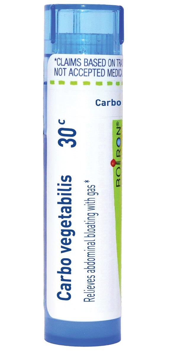 Boiron Carbo Vegetabilis 30C Homeopathic Medicine for Bloating & Gas - 80 Pellets - görsel 1