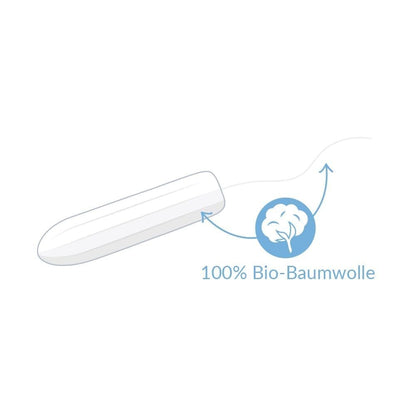 Natracare Non-Applicator 100% Organic Cotton Tampons, Super Plus, Totally Chlorine Free, Biodegradable and Compostable (1 Pack, 20 Tampons Total)