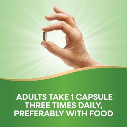 Nature's Way Feverfew Herb, Traditional Support for Blood Vessel Relaxation*, 380 mg per Serving, Non-GMO Project Verified, 100 Vegan Feverfew Capsules (Packaging May Vary)