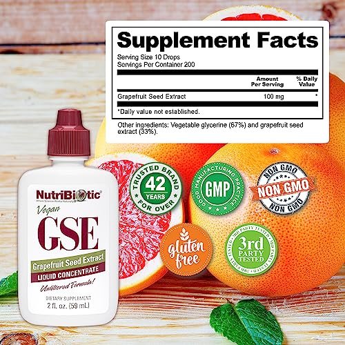 NutriBiotic – GSE, 2 Oz Liquid | The Original Grapefruit Seed Extract Premium Concentrate with Bioflavonoids | Potent Immune & Overall Health Support | Vegan, Gluten Free, Non-GMO - görsel 10