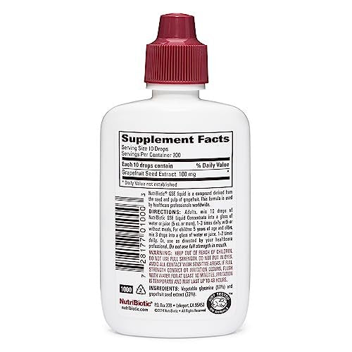NutriBiotic – GSE, 2 Oz Liquid | The Original Grapefruit Seed Extract Premium Concentrate with Bioflavonoids | Potent Immune & Overall Health Support | Vegan, Gluten Free, Non-GMO - görsel 4