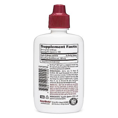 NutriBiotic – GSE, 2 Oz Liquid | The Original Grapefruit Seed Extract Premium Concentrate with Bioflavonoids | Potent Immune & Overall Health Support | Vegan, Gluten Free, Non-GMO