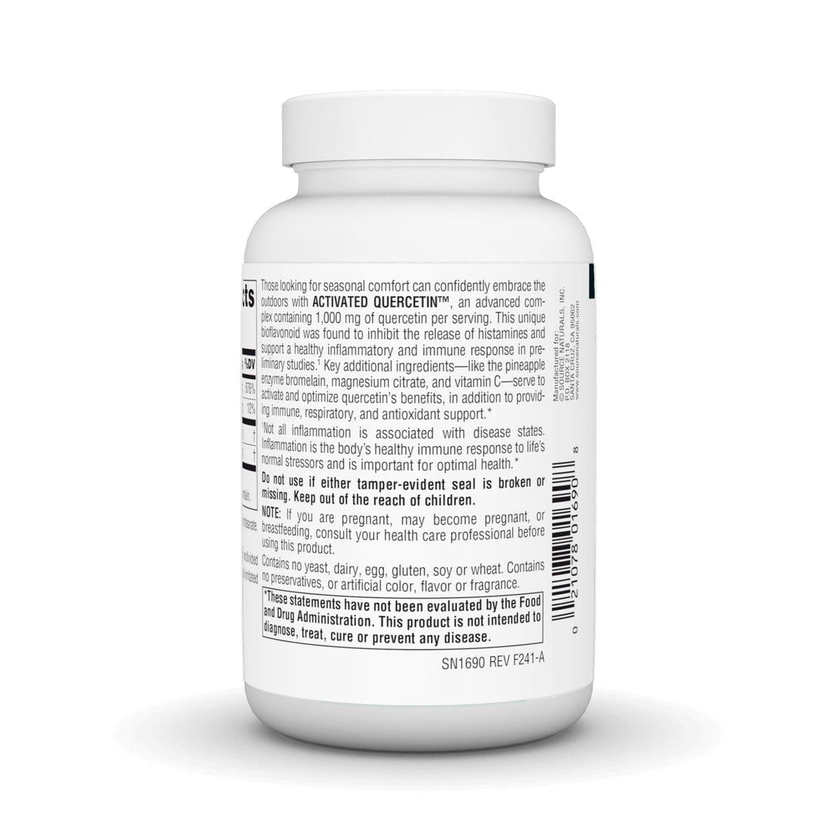 Source Naturals Activated Quercetin, Bioflavanoid Complex, for Seasonal & Immune Support* - 100 Capsules - görsel 6