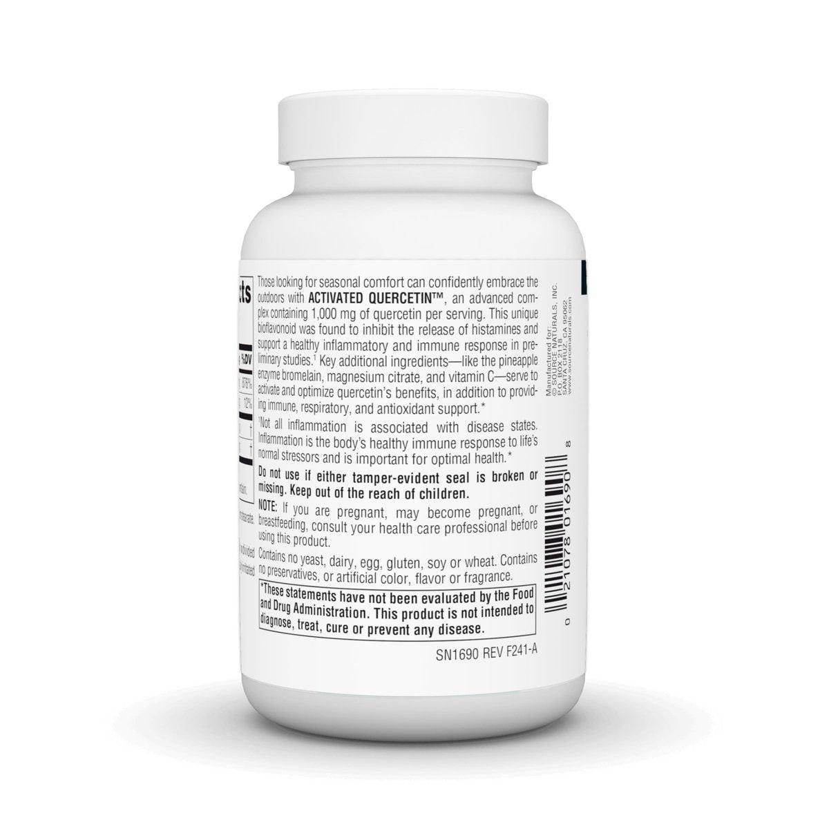 Source Naturals Activated Quercetin, Bioflavanoid Complex, for Seasonal & Immune Support* - 100 Capsules - görsel 4