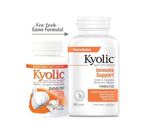 Kyolic Aged Garlic Extract Formula 103, Immune Support*, 200 Capsules - görsel 3