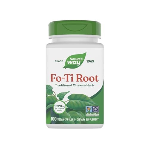 Nature's Way Fo-Ti Root, Traditional Chinese Herb, 1,220 mg per Serving, 100 Vegan Capsules (Packaging May Vary) - görsel 8