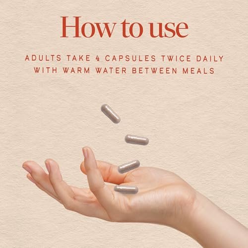 Nature's Way Slippery Elm Bark Capsules, Traditional Digestive Support to Soothe Gastrointestinal Tract*, 1,600 mg per 4-Capsule Serving for Traditional GI Support*, Vegan, 100 Capsules - görsel 10