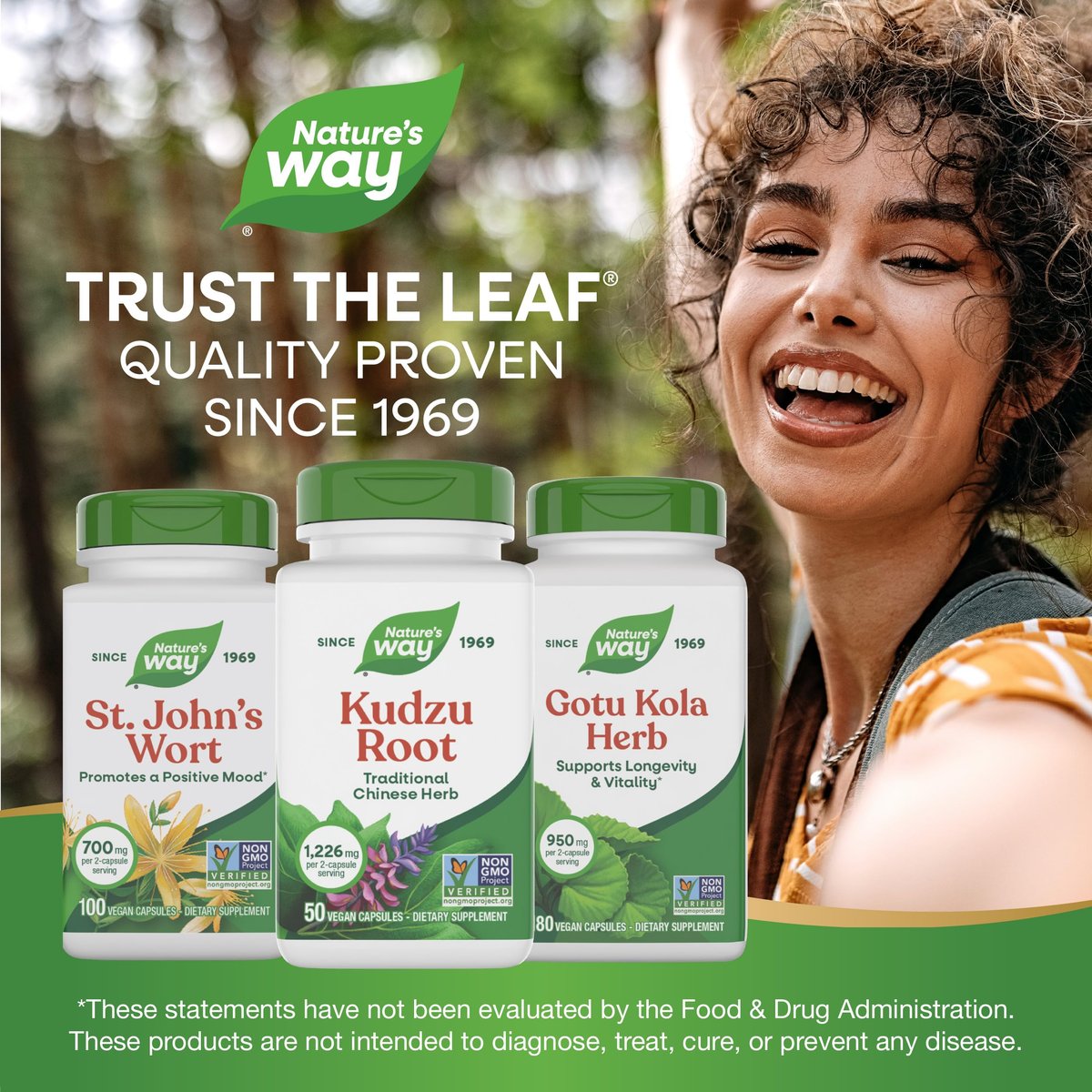 Nature's Way Kudzu Root, 1,226 mg per 2-Capsule Serving, Non-GMO Project Verified, 50 Vegan Capsules (Packaging May Vary) - görsel 3