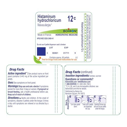 Boiron Hepar Sulphuris Calcareum 200Ck Homeopathic Medicine for Painful and Hoarse Dry Cough - Pack of 3 (240 Pellets) - görsel 13