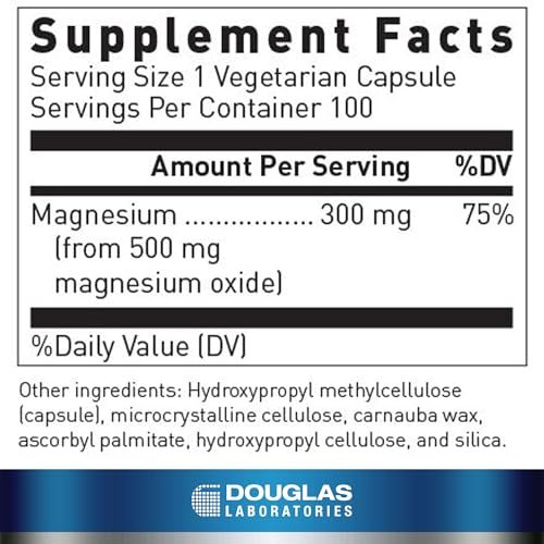 Douglas Laboratories Magnesium Oxide | Supports Normal Heart Function and Bone Formation* | 100 Capsules - görsel 4